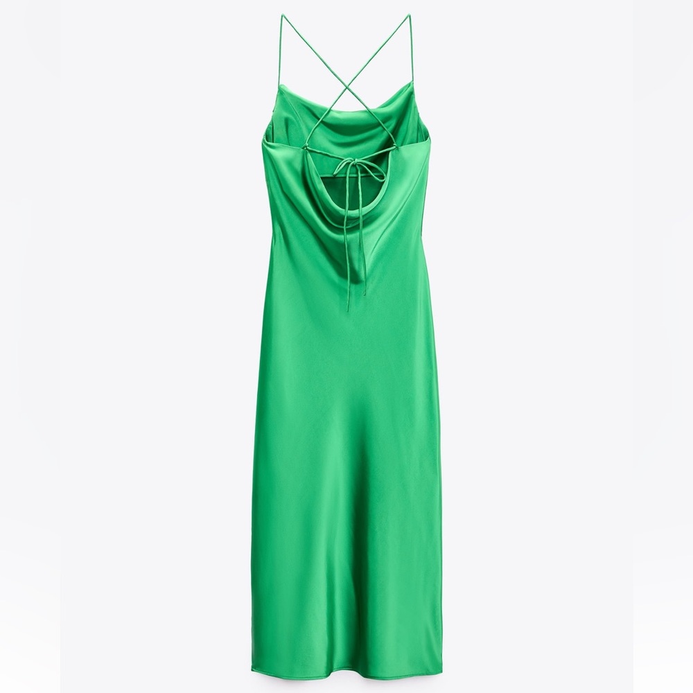 MIDI SLIP DRESS - Picture 7 of 9